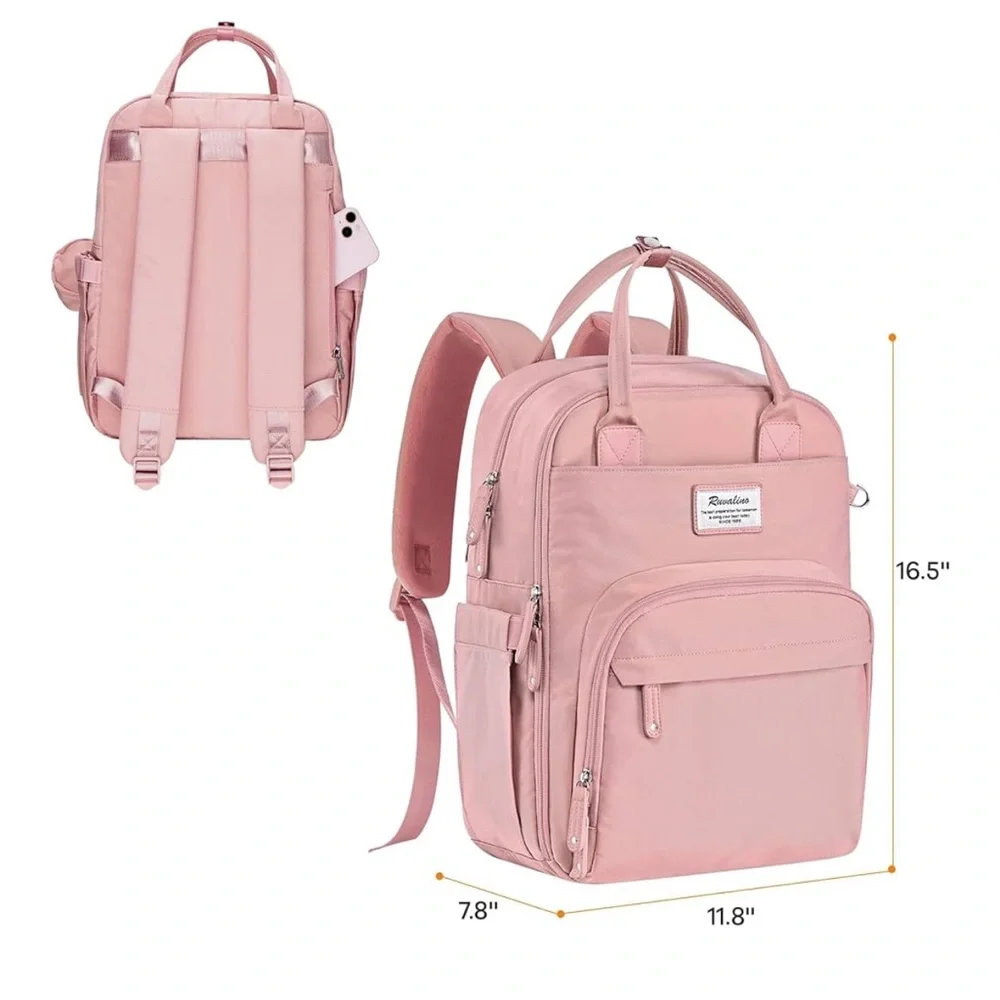 NEW Pink Diaper Backpack with Multiple Pockets